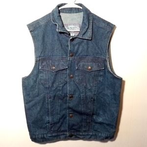 Hudson Jeans Dark Wash Heavyweight Denim Vest